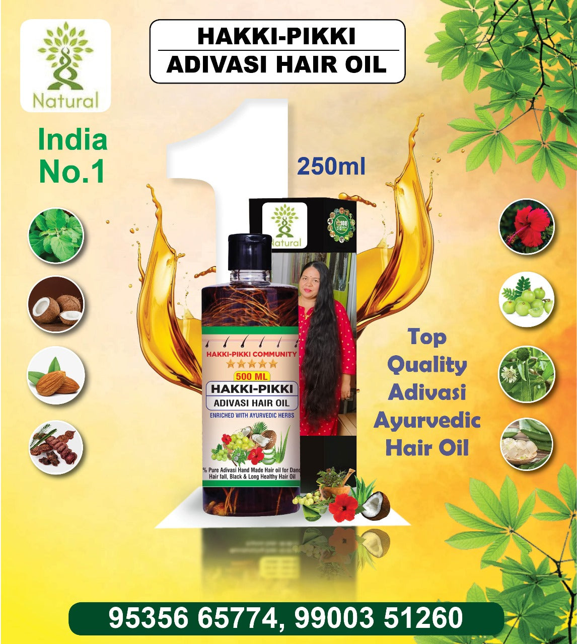 Hakki Pikki Adivasi Hair Oil