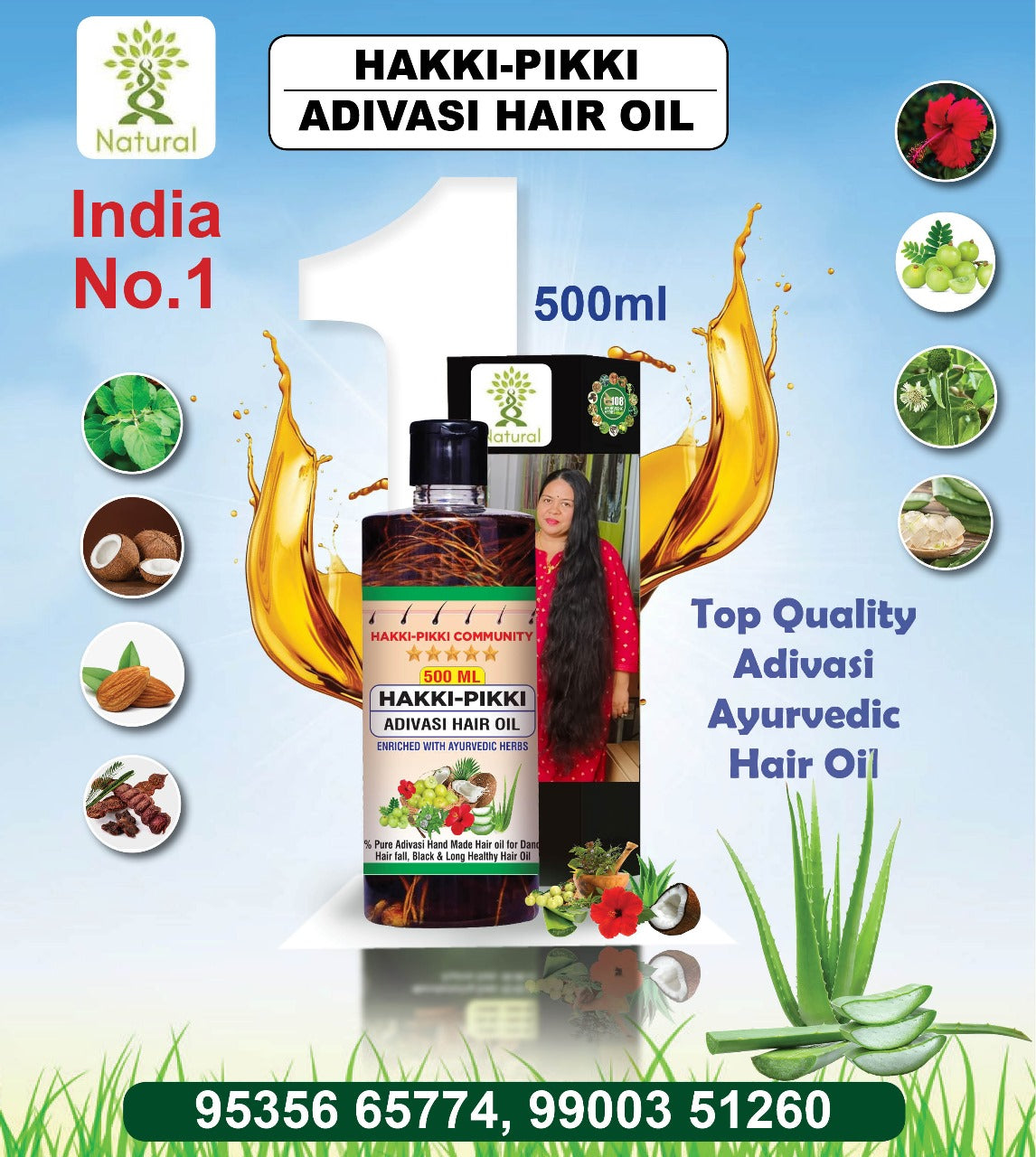 Hakki Pikki Adivasi Hair Oil